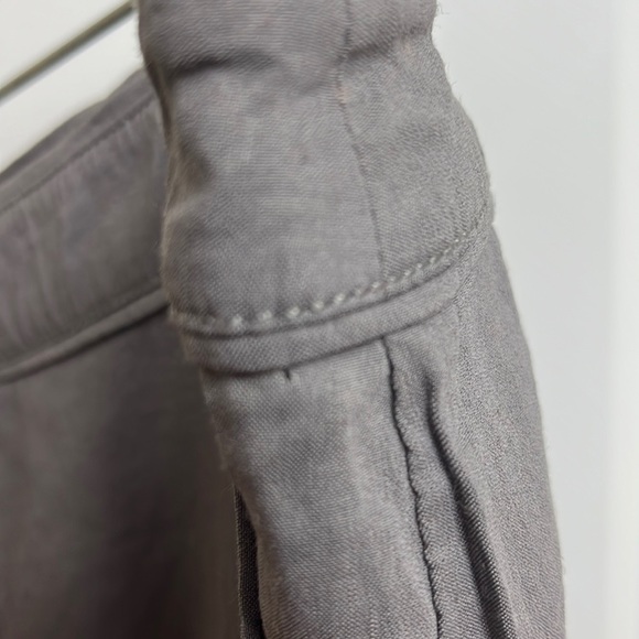 NWT Eileen Fisher Linen Blend Dapple Short Skirt Gray Size 14 - Picture 13 of 16